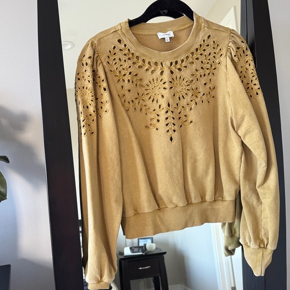 The Odells Embroidered Cutwork Sweatshirt Size S - Picture 2 of 10